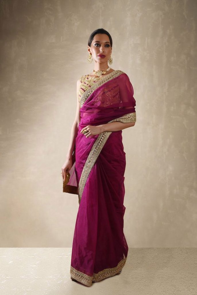 Indigo - Sari Blouse Set - Designer Brand Renee - London England United Kingdom - Black Thread Co - 4