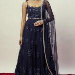 Shanaya Midnight Blue Anarkali Gown Fashion Designers India 2
