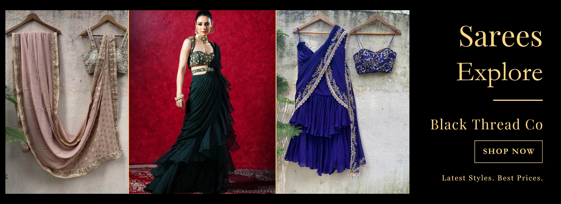 Sarees by Top Indian Brands - Black Thread Co UK